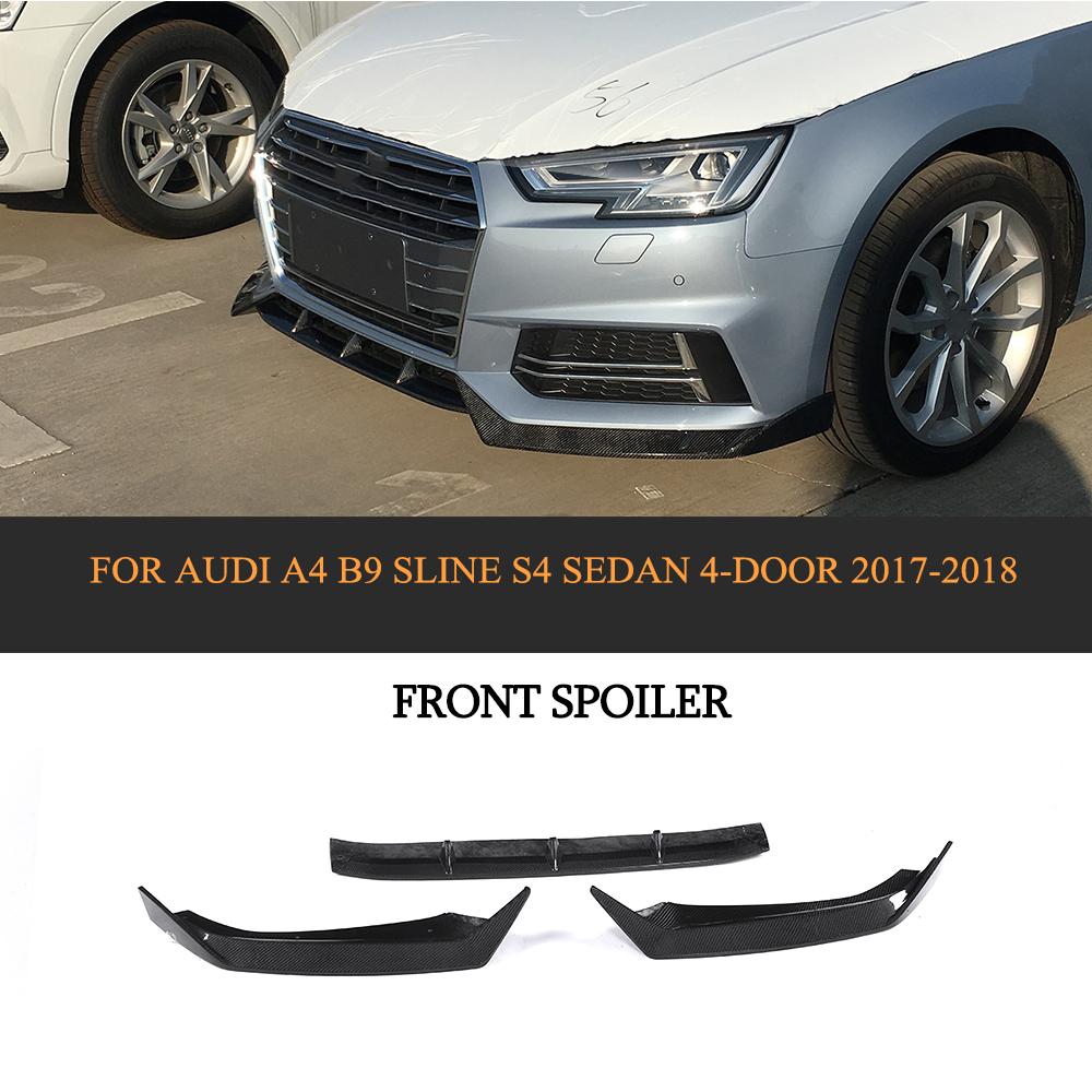 Audi A4 B9 SLINE  carbon fiber front lip main