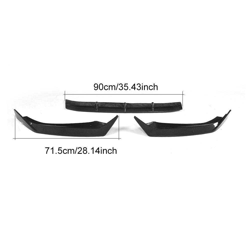 Audi A4 B9 SLINE  carbon fiber front lip size