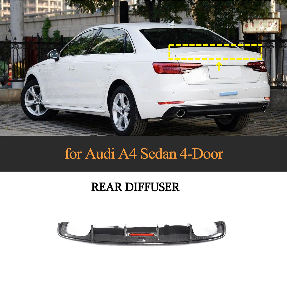 Audi A4 B9 Sline carbon fiber diffuser  main