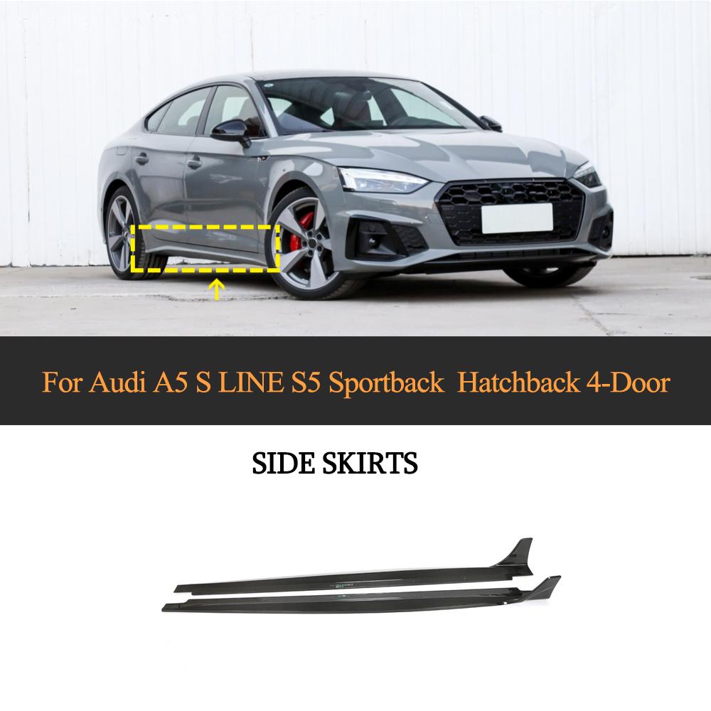 Audi A5 B9 Sline Dry Carbon Fiber Side Skirts main