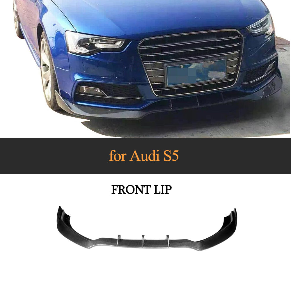 Audi A5 Carbon Fiber Front Bumper Lip main