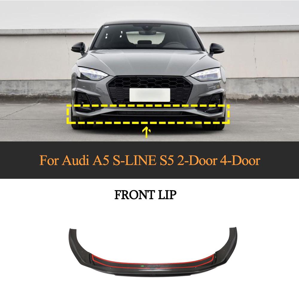 Audi A5 sline carbon fiber front lip main