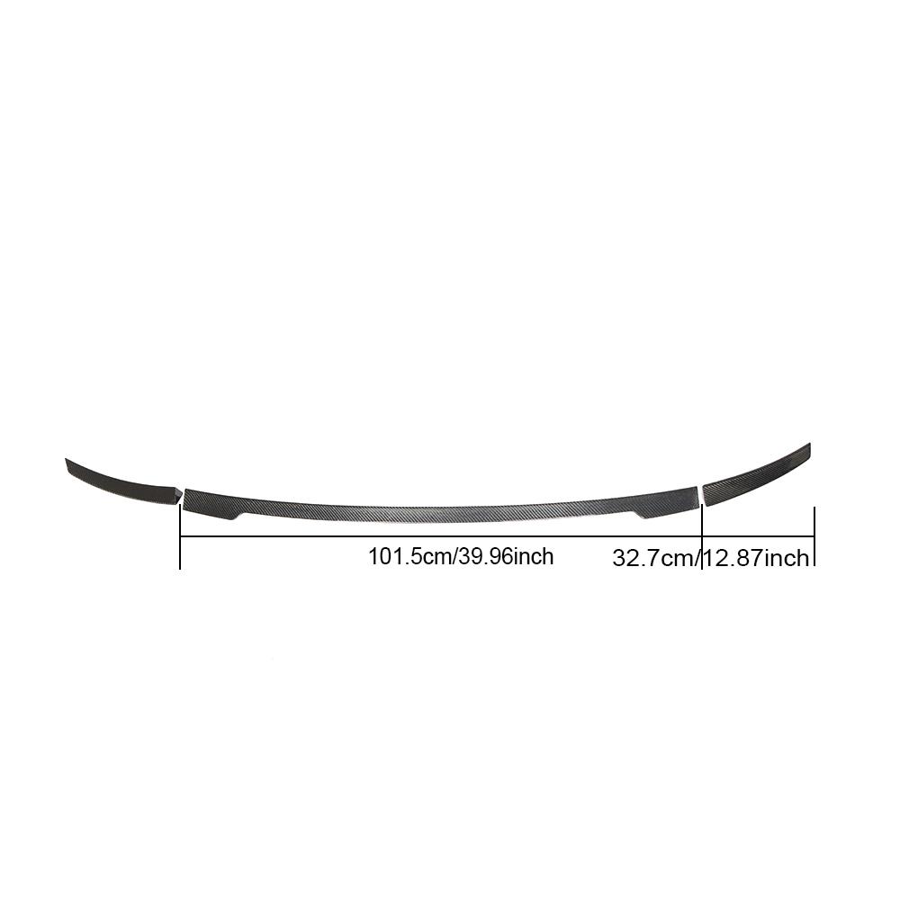 Audi R8 V10 Coupe Carbon Fiber Rear Spoiler Lip size