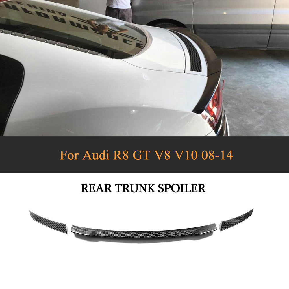 Audi R8 V10 carbon fiber trunk spoiler main