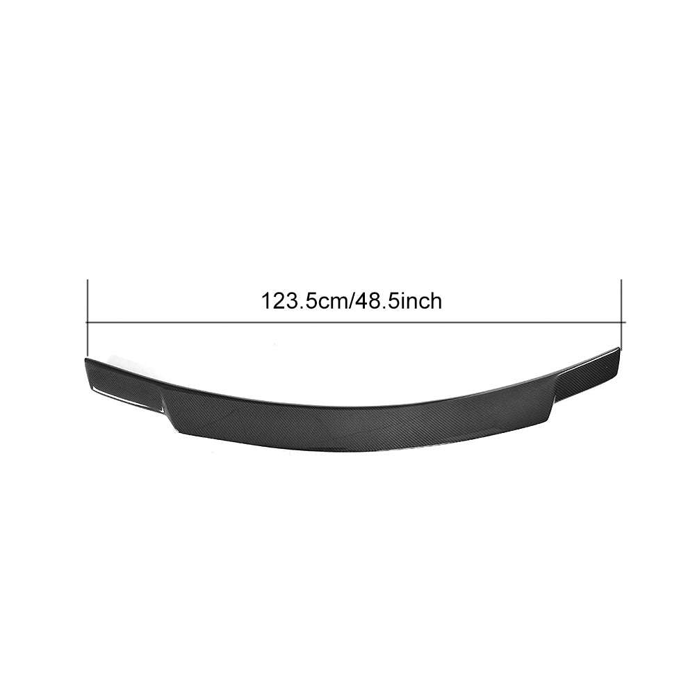 BMW 2 series F22 M-sport Carbon Fiber Trunk spoiler size