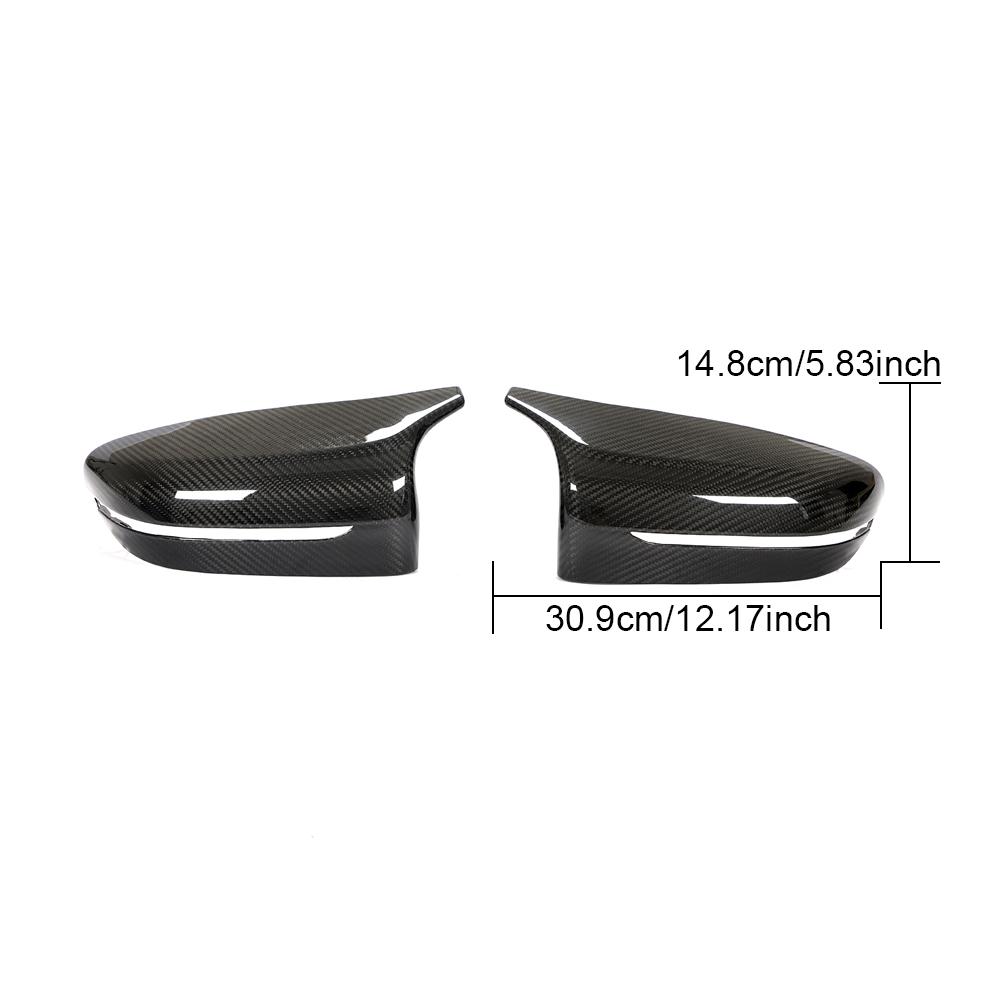 BMW 4 Series G22 Dry Carbon Fiber Mirror Caps Cover  size