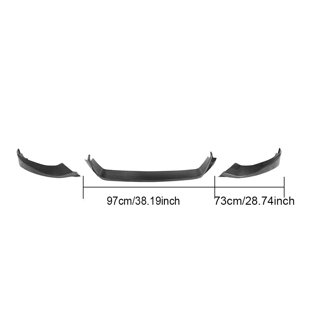 BMW 5 Series G30 Carbon Fiber Front Lip  size