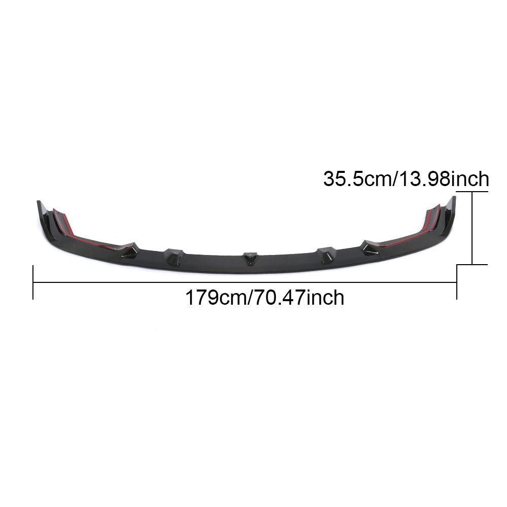 BMW M2 Carbon Fiber Front Bumper Lip Competition Coupe size