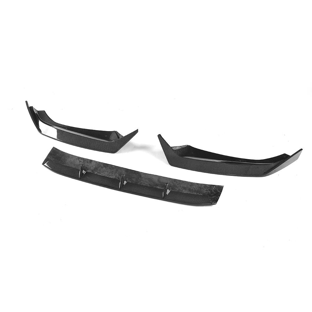 Carbon Fiber Front Bumper Lip Audi A4 B9 SLINE S4 Sedan detailC