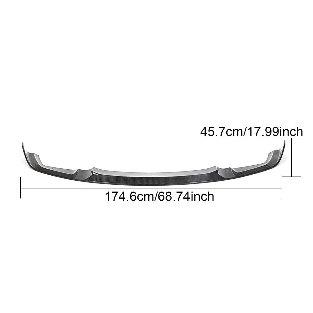 Carbon Fiber Front Bumper Lip BMW 2 Series F87 M2 Coupe size