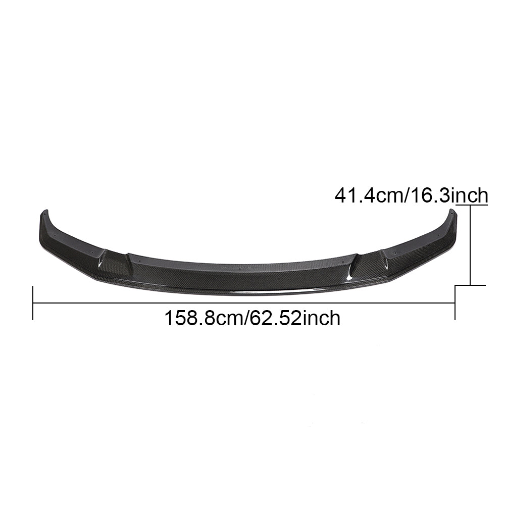 Carbon Fiber Front Bumper Lip BMW F87 M2 Competition Coupe size