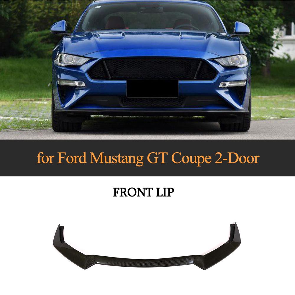 Carbon Fiber Front Bumper Lip Spoiler Ford Mustang main