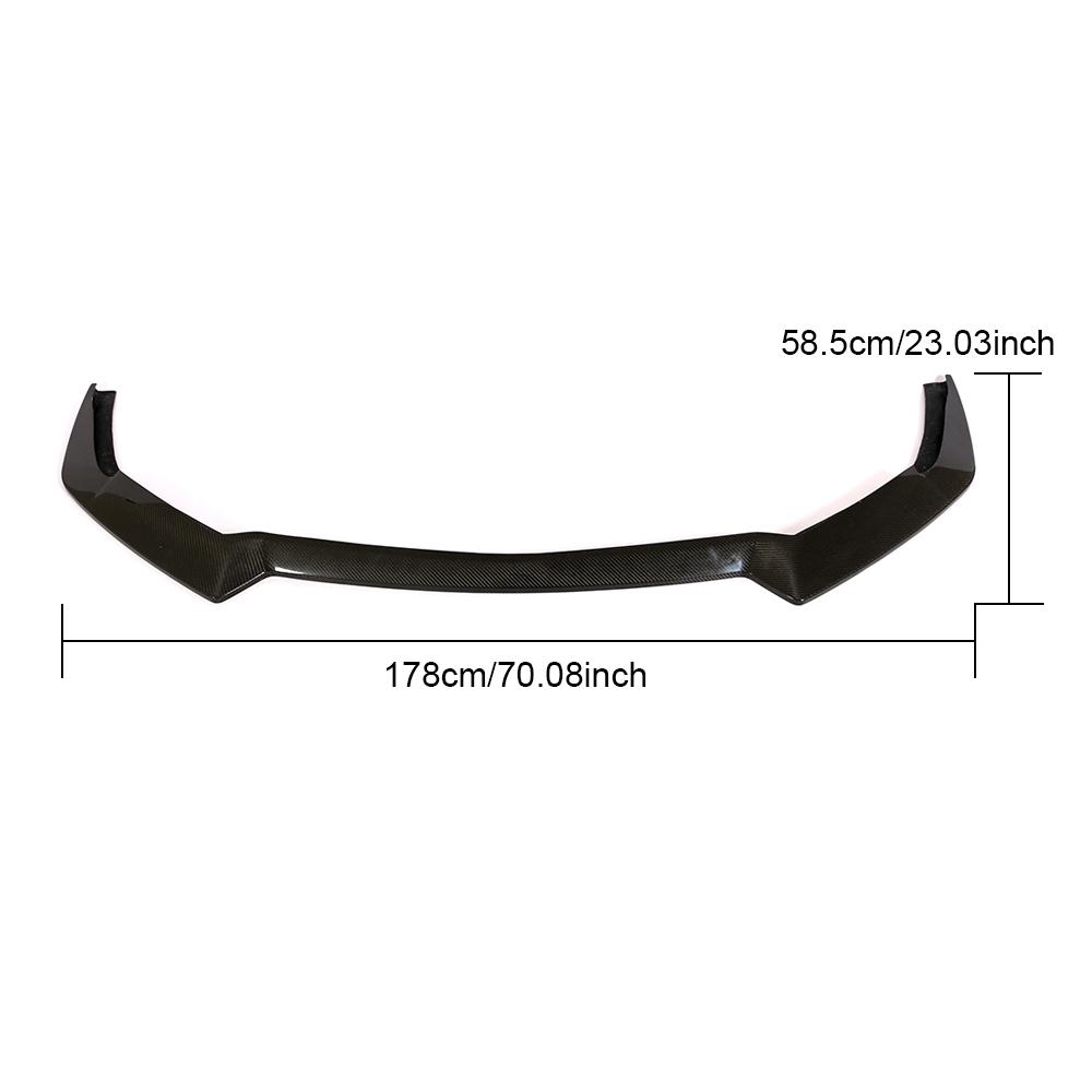 Carbon Fiber Front Bumper Lip Spoiler Ford Mustang  size