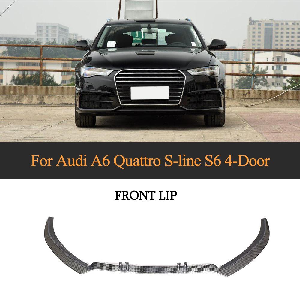  Carbon Fiber Front Splitter Lip Audi A6 C7 SLINE main