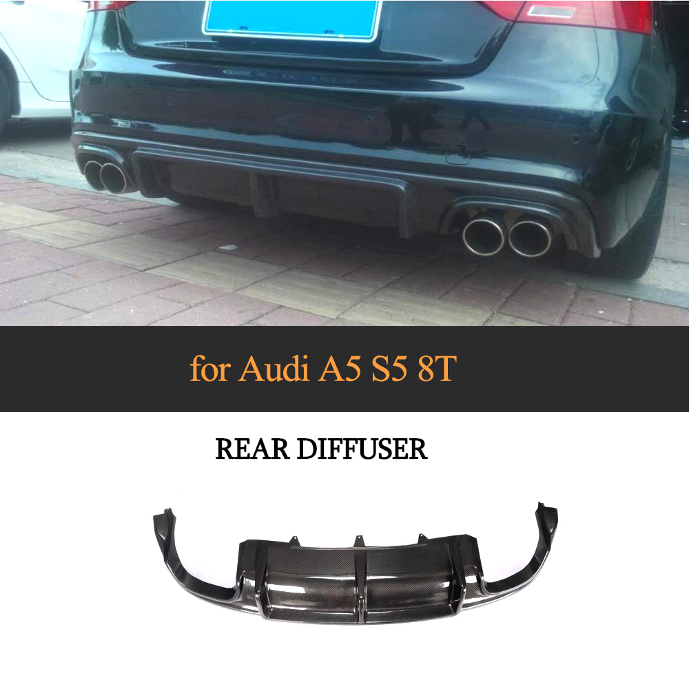 Carbon Fiber Rear Bumper Diffuser Aprons Audi S5 8T main