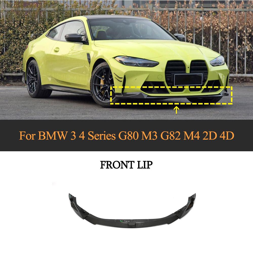 Carbon Front Bumper Lip Splitters BMW G80 M3  main