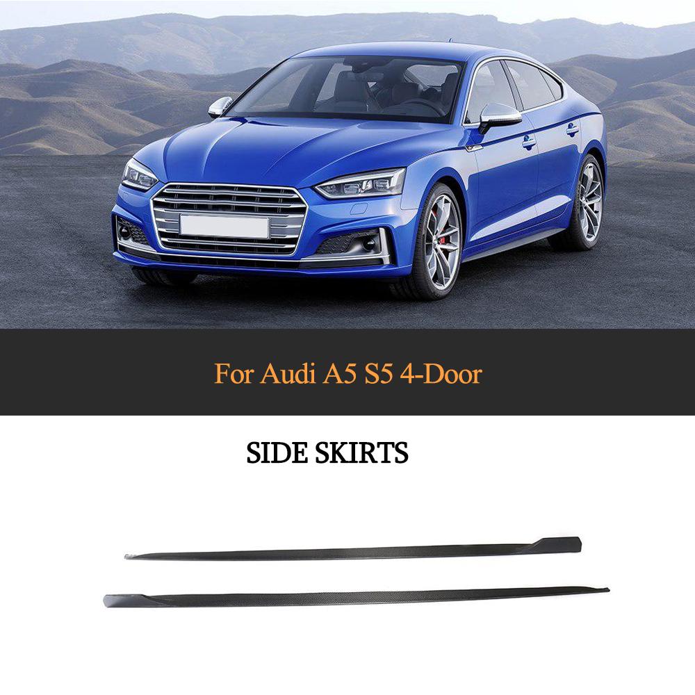 Side Skirts Carbon Fiber Audi S5 B9 A5 SLINE Sportback main