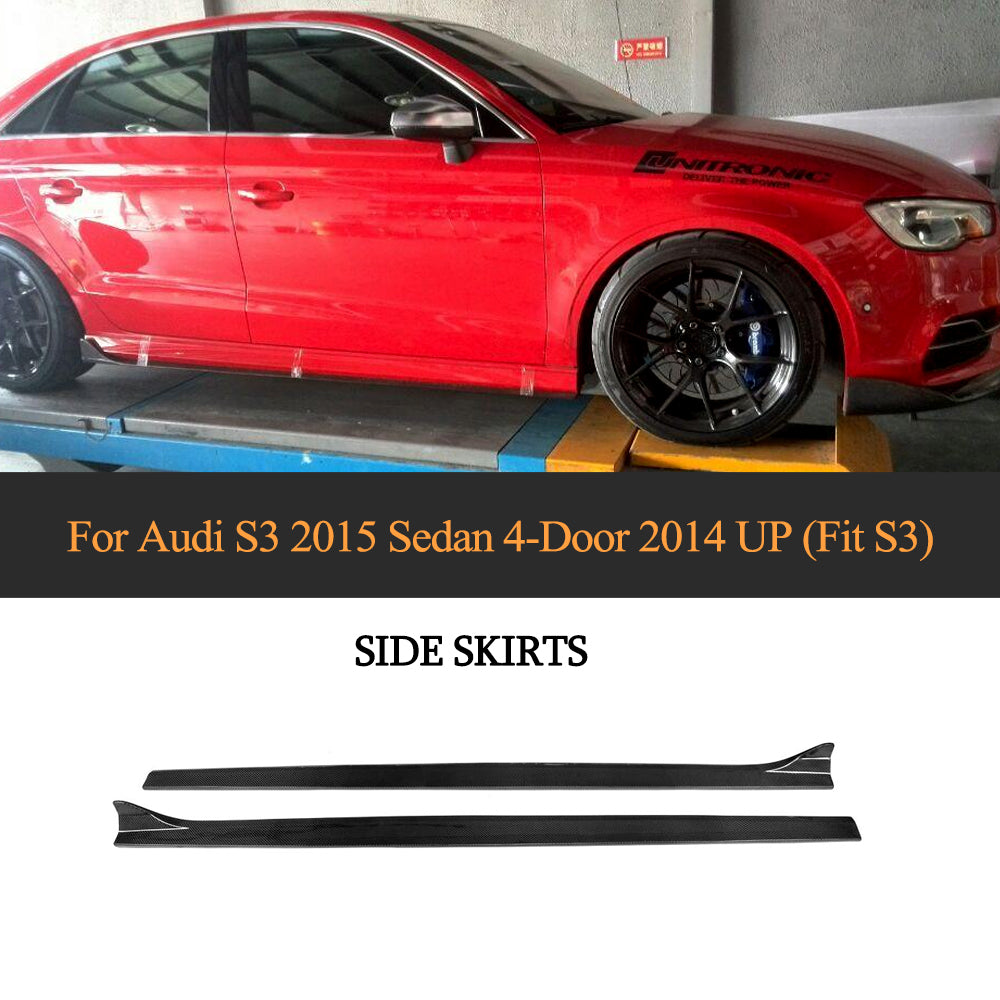 carbon fiber S3 Side Skirts Audi main